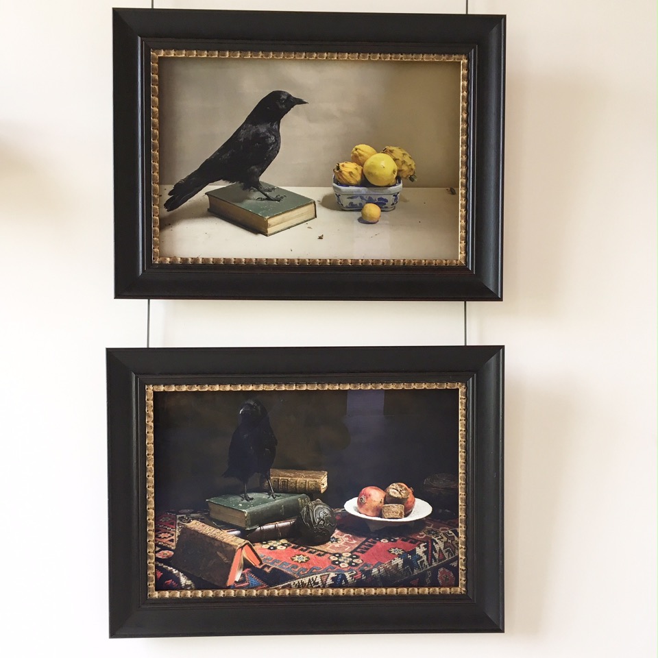 cadres photos noirs dores