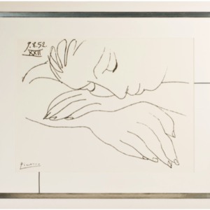 cadre baguette blanche argent