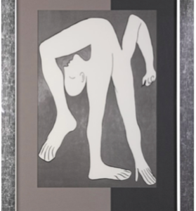 cadre baguette grise