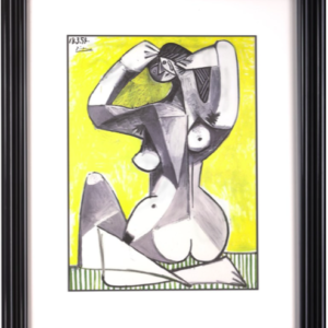 cadre baguette noire moulee