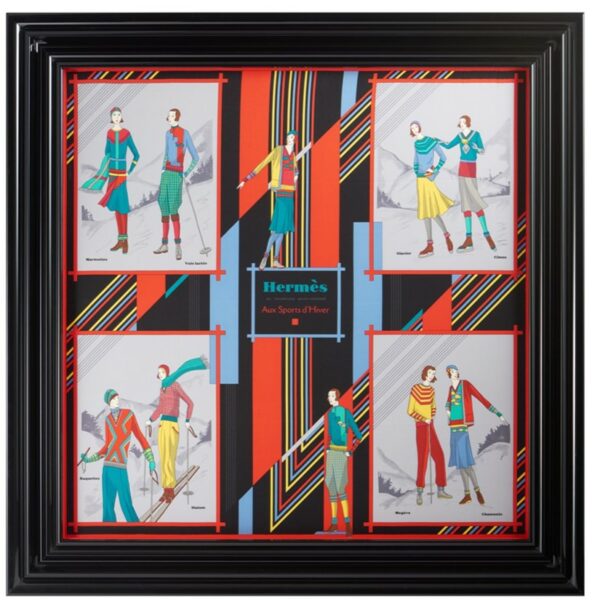 foulard hermes encadrement