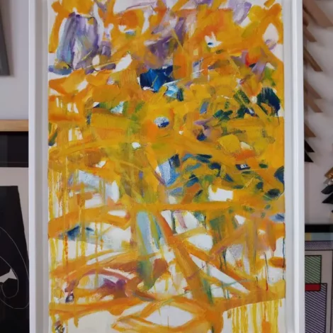 encadrement peinture abstraite la marechalerie