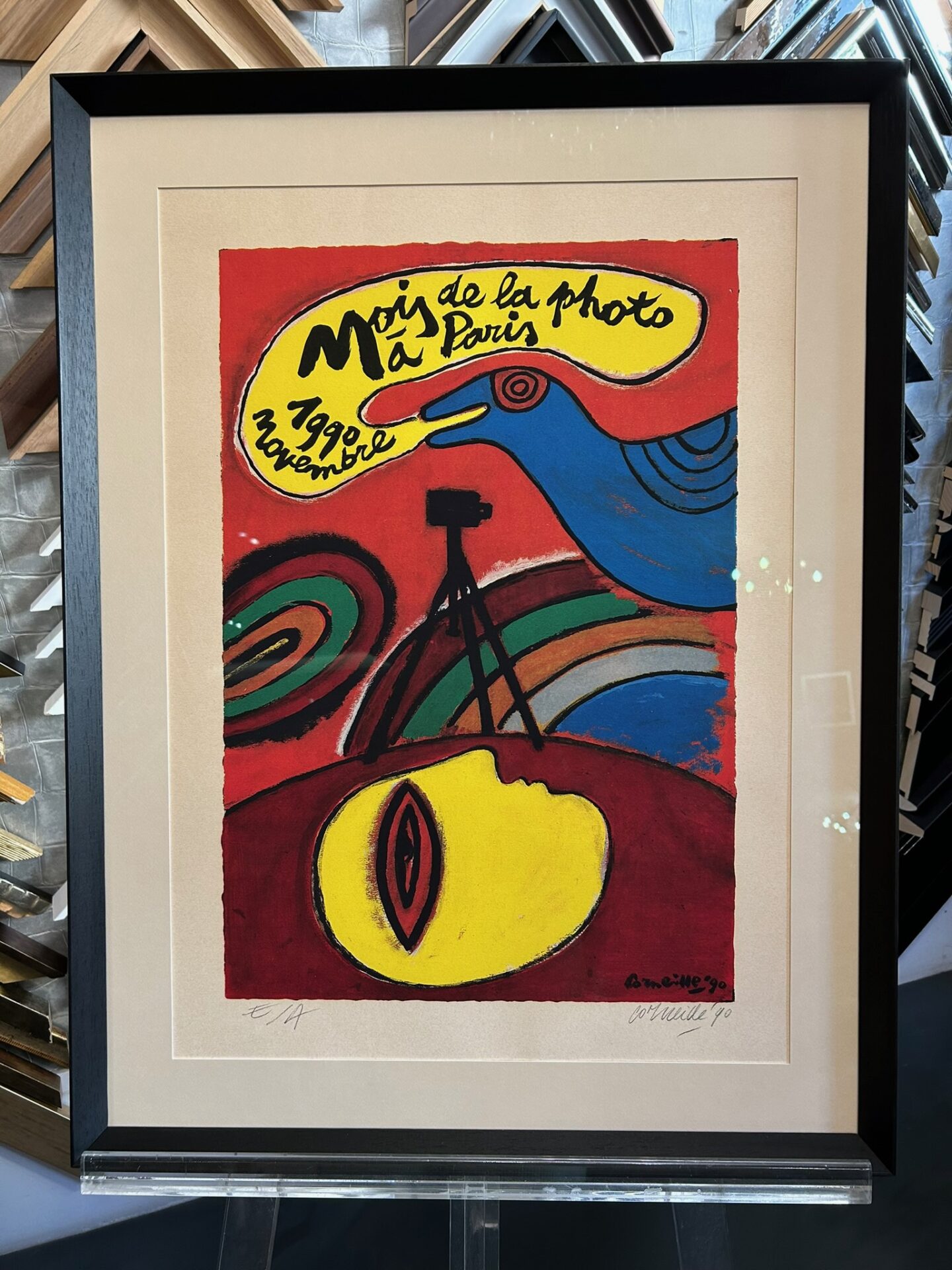 encadrement illustration mois de la photo paris 1990