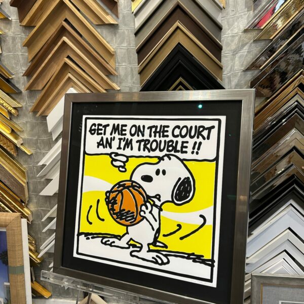 encadrement illustration snoopy