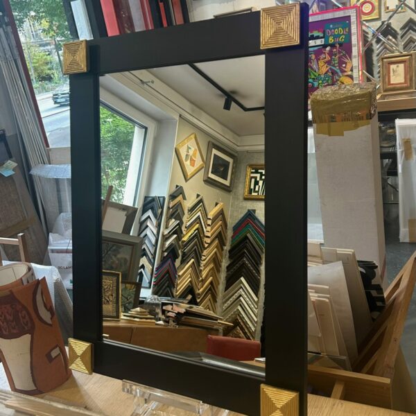 encadrement miroir cadre noir