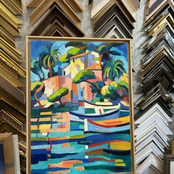 encadrement toile bord de mer