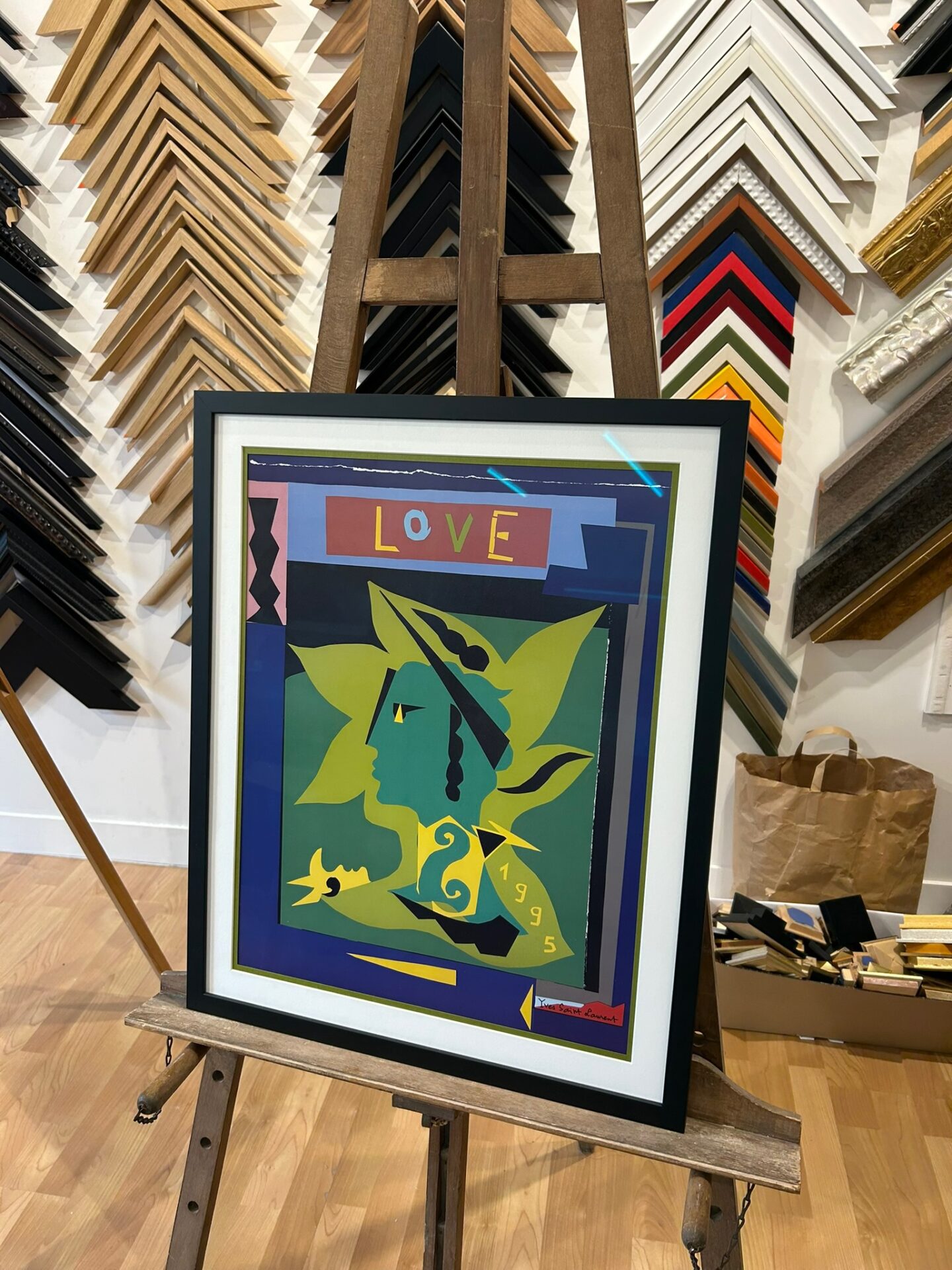 encadrement toile love