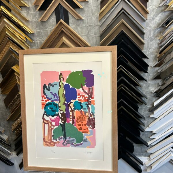 encadrement toile parc