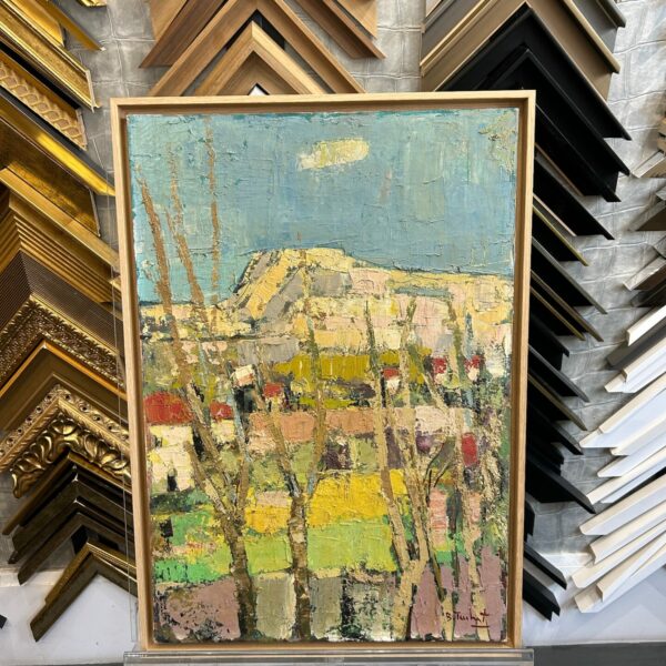 encadrement toile paysage