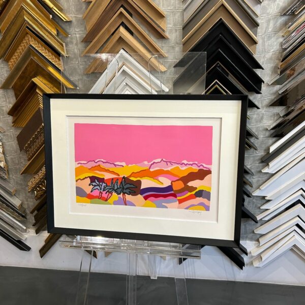 encadrement toile paysage exotique