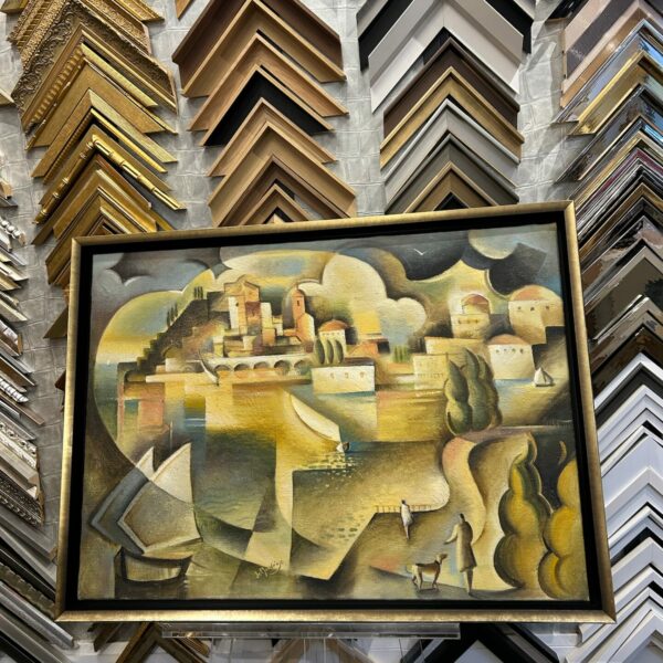 encadrement toile ville