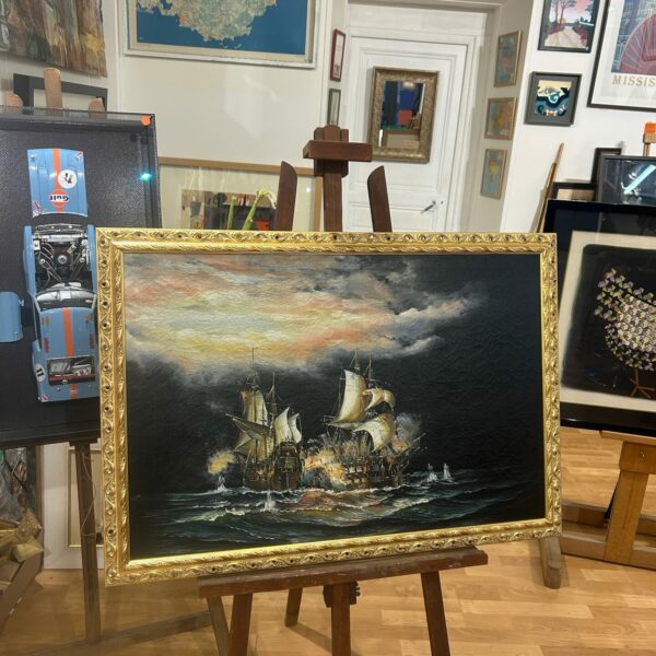 encadrement toile voilier mer agitée